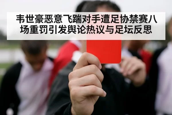韦世豪恶意飞踹对手遭足协禁赛八场重罚引发舆论热议与足坛反思